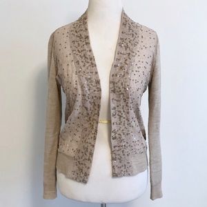 NY&C Sequin Open Front Cardigan Size S